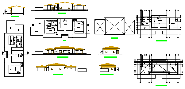 Industrial block layout design drawing