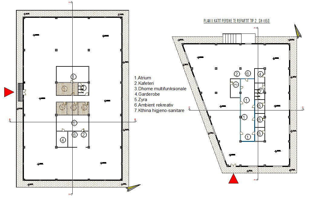 Industrial building plan detail dwg file