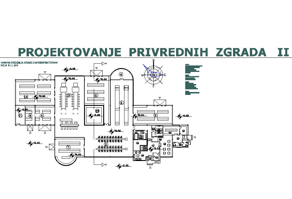 Industrial object plan detail dwg file