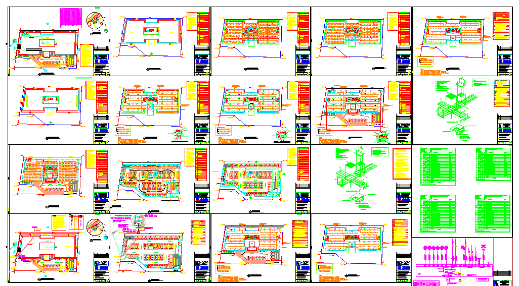 Industrial plant Detail in Architectural design