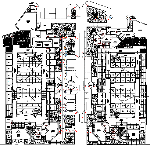 Industrial plant structure layout details dwg file