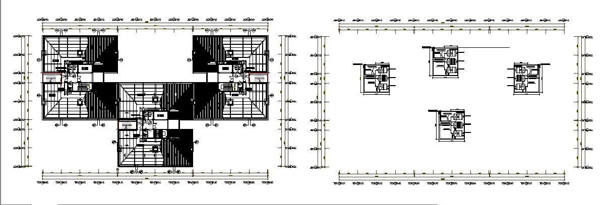 Industrial processing plant floor plan distribution details dwg file