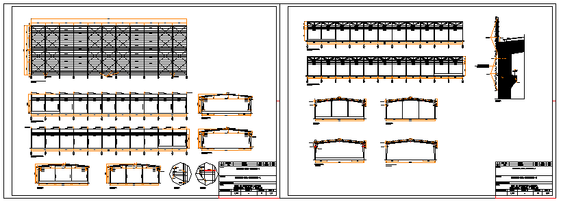 Industrial shed project design drawing