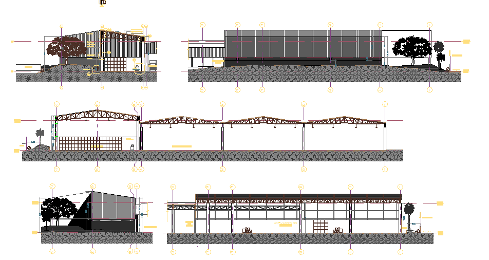 Industrial warehouse exterior design