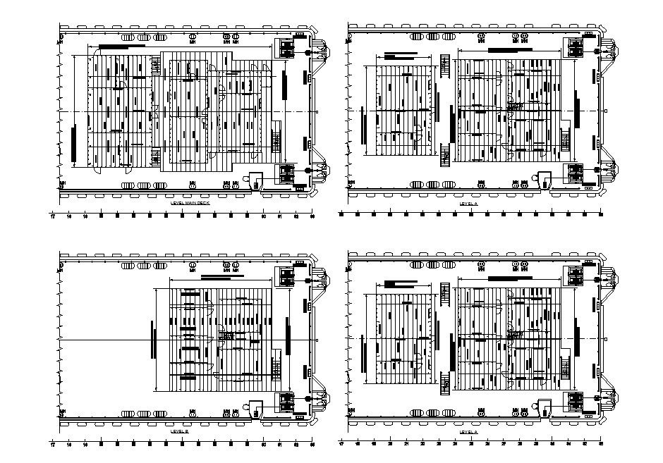 Industrial warehouse floor distribution details dwg file