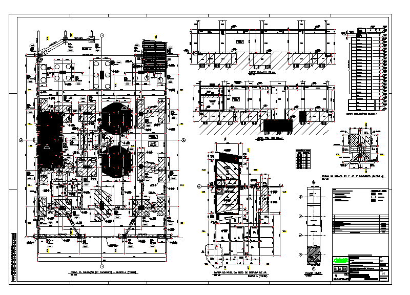 Industrial Structural Layout with Elevation in AutoCAD File