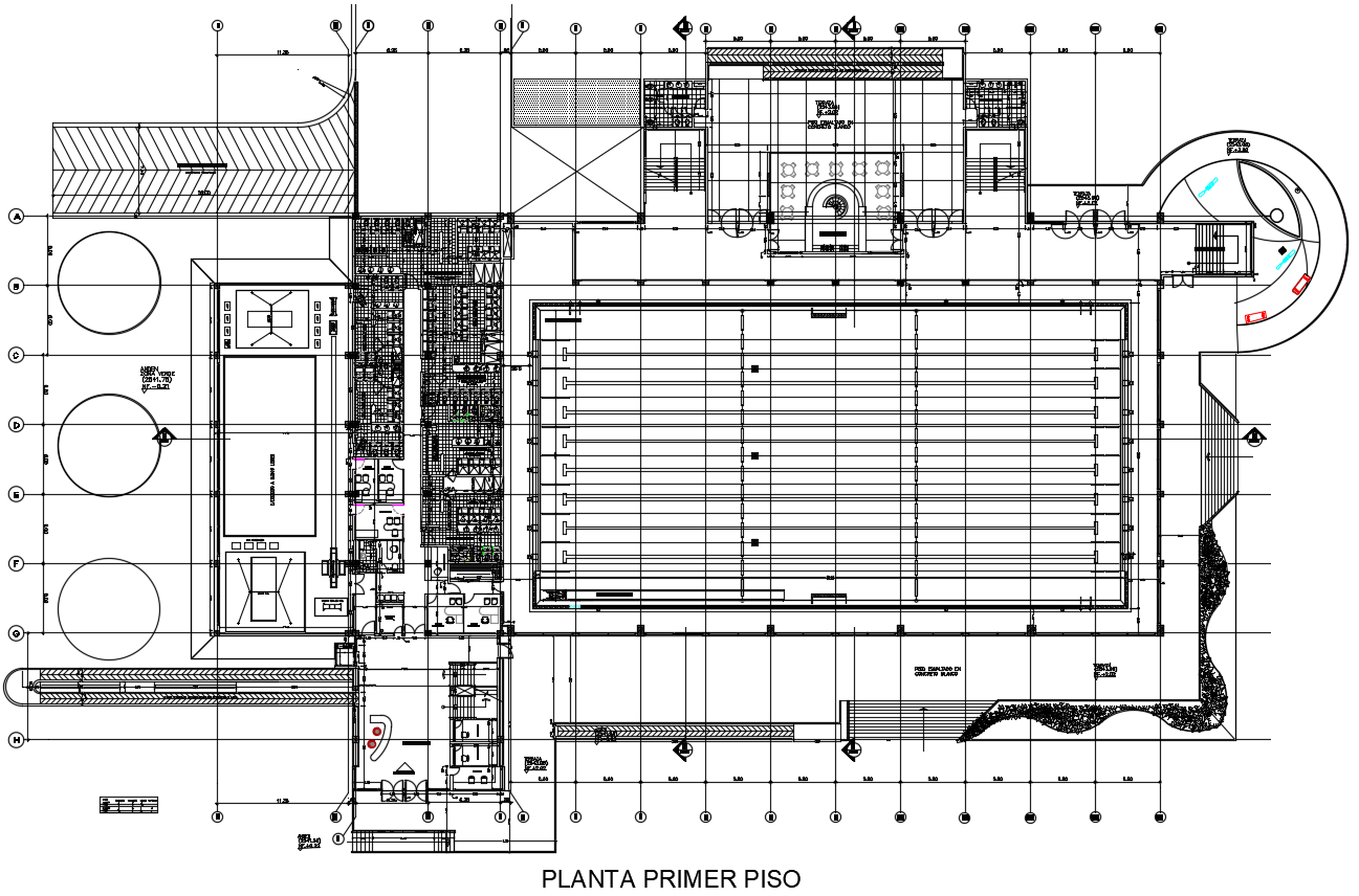 Industrial Plant Office Floor Layout Plan CAD Drawing DWG File