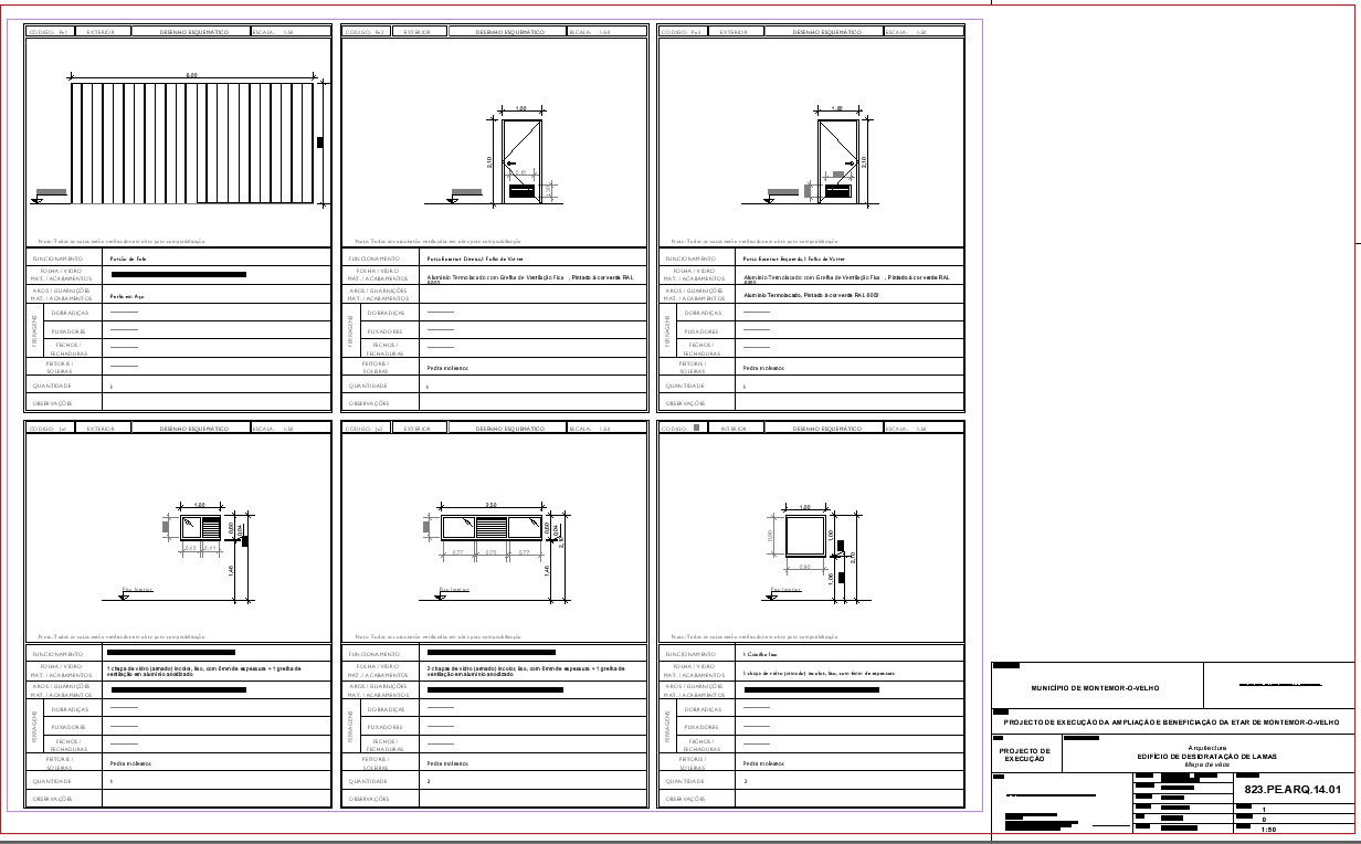 Industrial plant door views are given in this CAD drawing