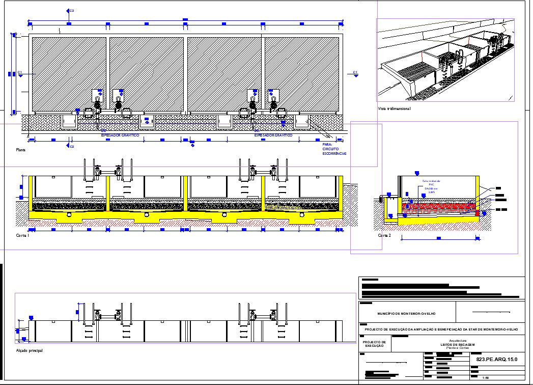Industrial plant fence gate elevation 2D drawing is given in this file