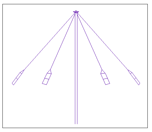 Infant carousel details of garden dwg file