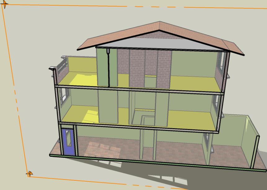 Inside interior architectural plan of building dwg file