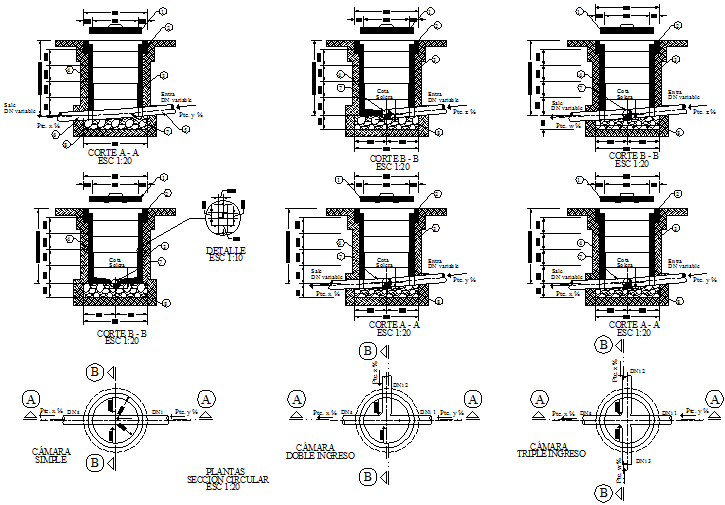 Inspection box condominium detail dwg file