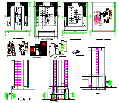 Installation of air conditioning building design drawing