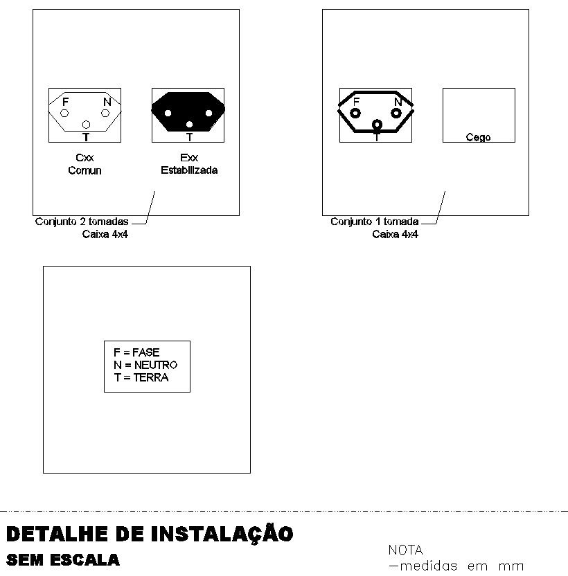 Installation details in AutoCAD, dwg file.
