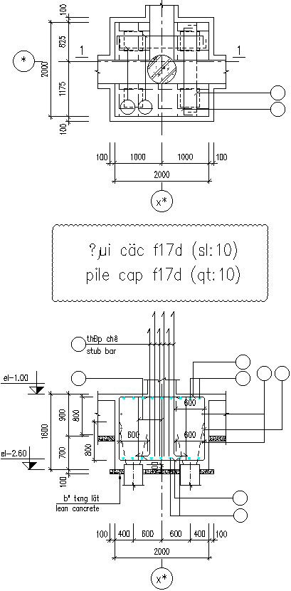 Installation of Piling Caps.