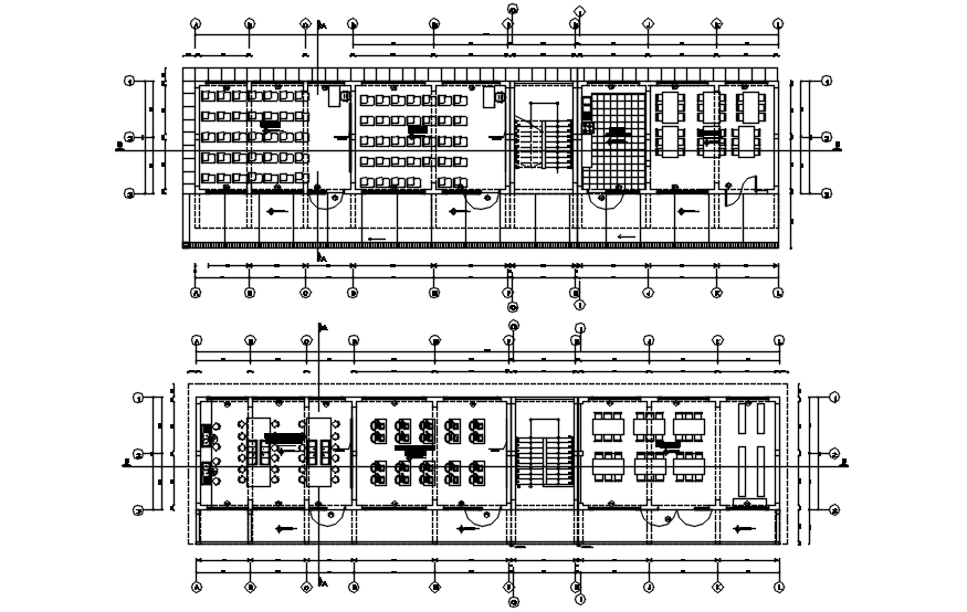 Institute layout in dwg file