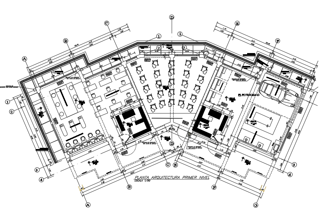 Institute Floor Plan AutoCAD Drawing Download DWG File