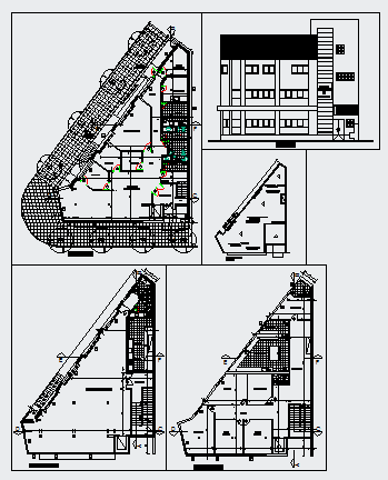 Institutional project of union design drawing