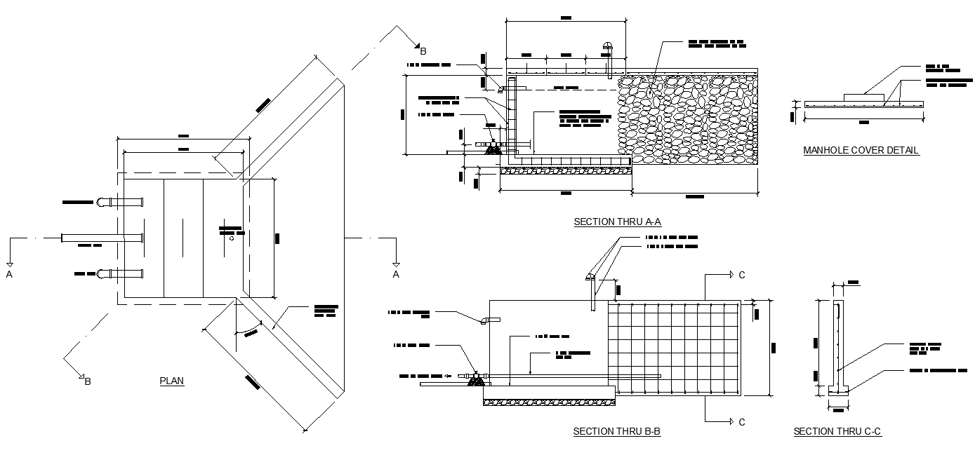 Intake box plan and section layout file
