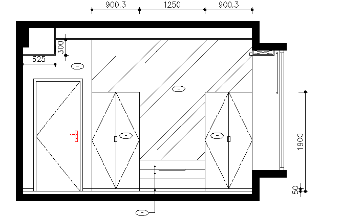 Interior decoration furniture details dwg file