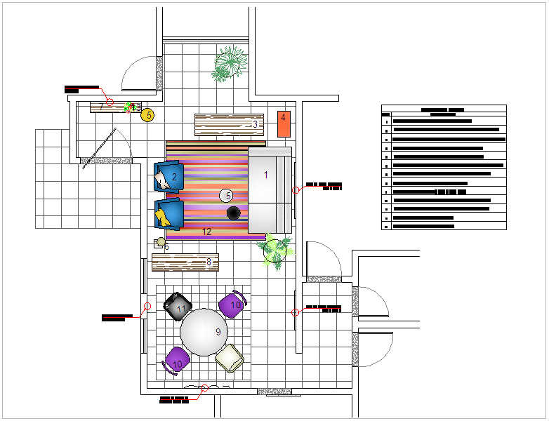 Interior design for library