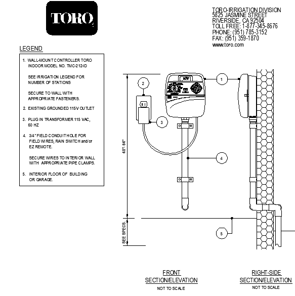Interior wall mount controller detector