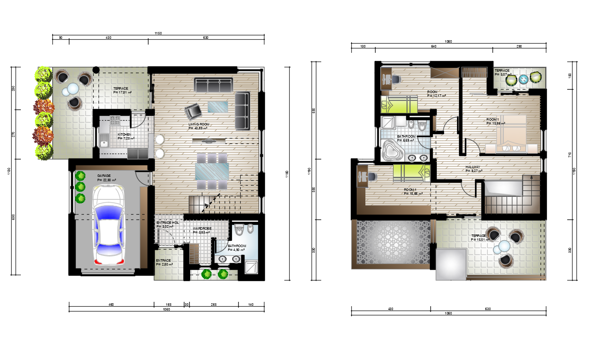 Interior Design House Plan Drawing Download DWG File