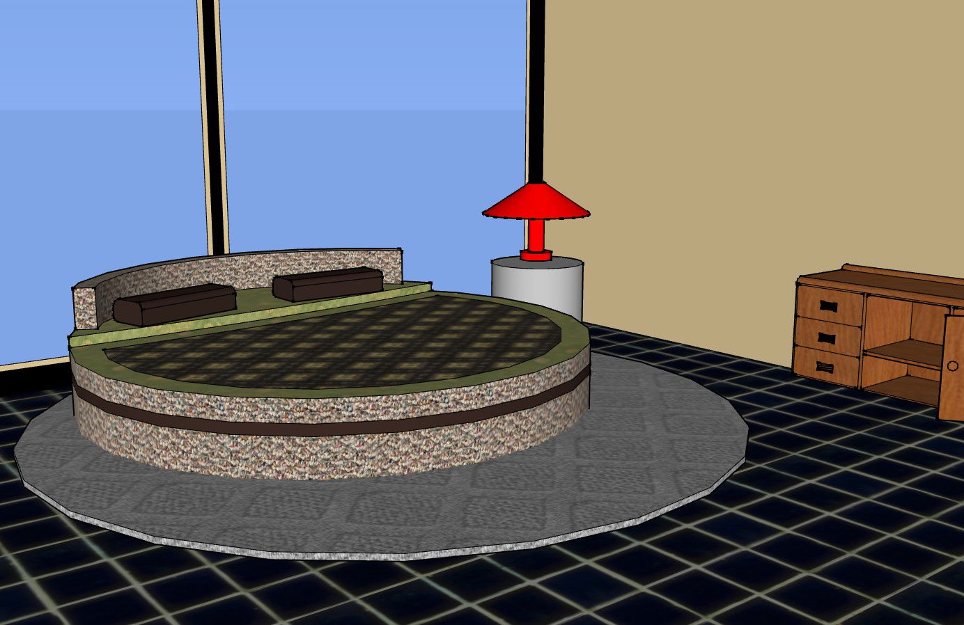 Interiors of a bedroom