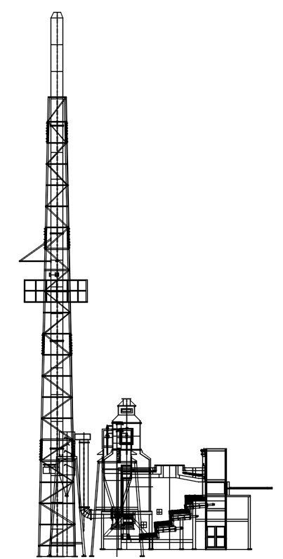 Internal Cooling Tower Design in AutoCAD 2D drawing, CAD file, dwg file