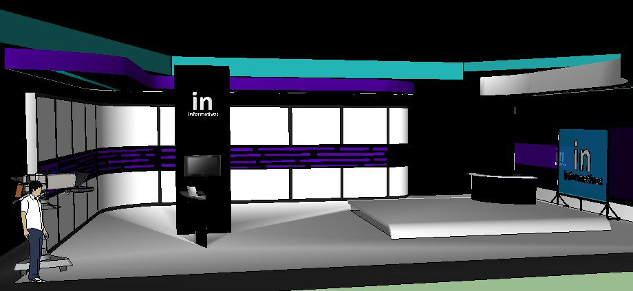 Internet Office 3D Interior Model with CAD Drawing and SKP File