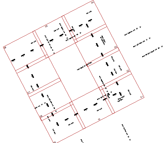 Irrigation key map details of airport dwg file