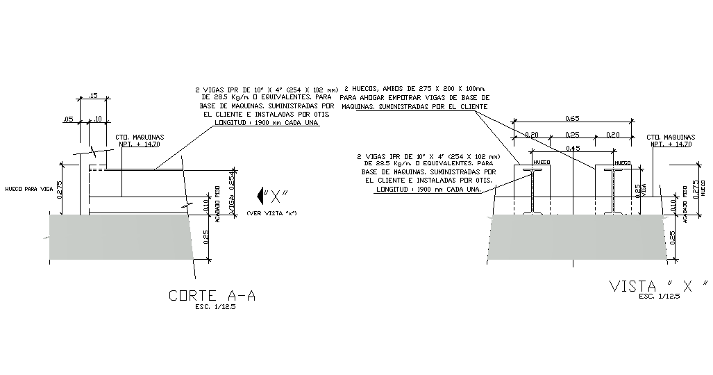 I section structure connection is given in this Autocad drawing file. Download now.