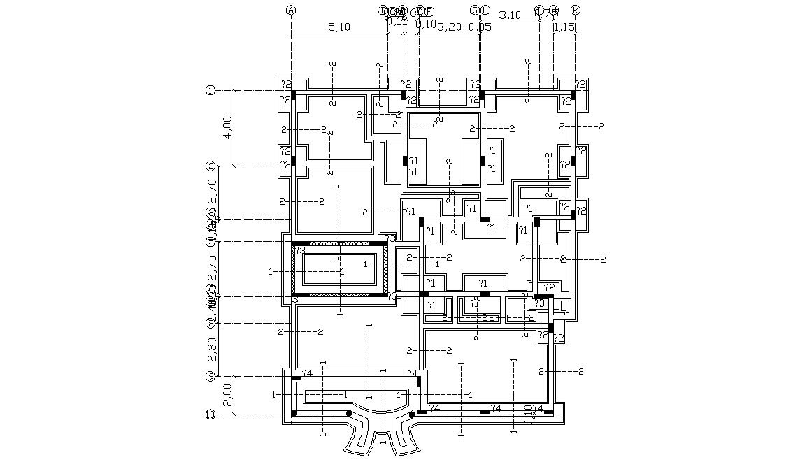 Isolated RCC Column Footing Design Structural Drawing