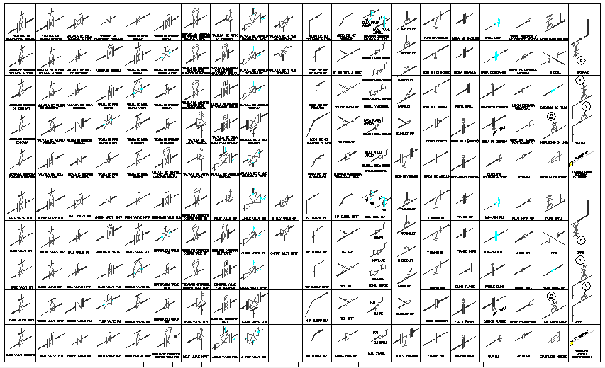 Isometric Blocks of Pipe Elevation dwg file
