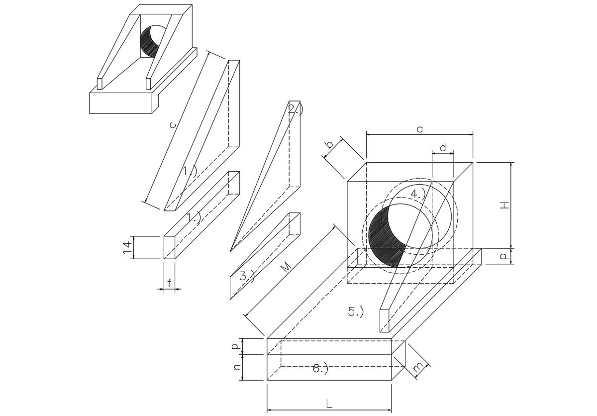 Isometric View Of Mechanical Machine Autocad