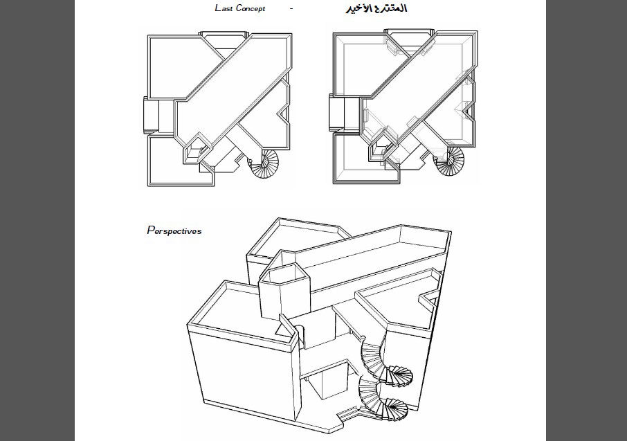 Isometric elevation and auto-cad details of bungalow dwg file