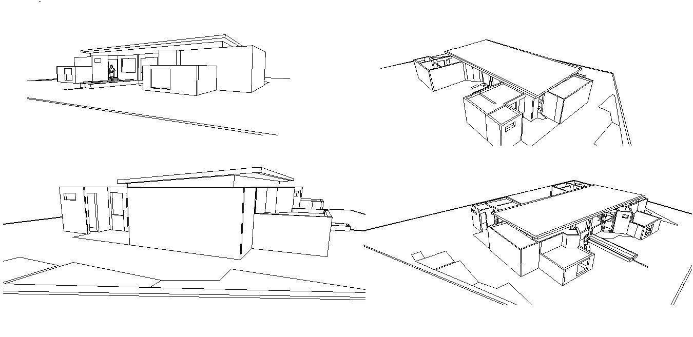 Isometric home view plan detail autocad file