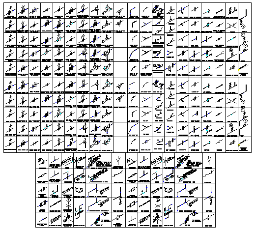 Isometrics Accessories block for Pipes design drawing