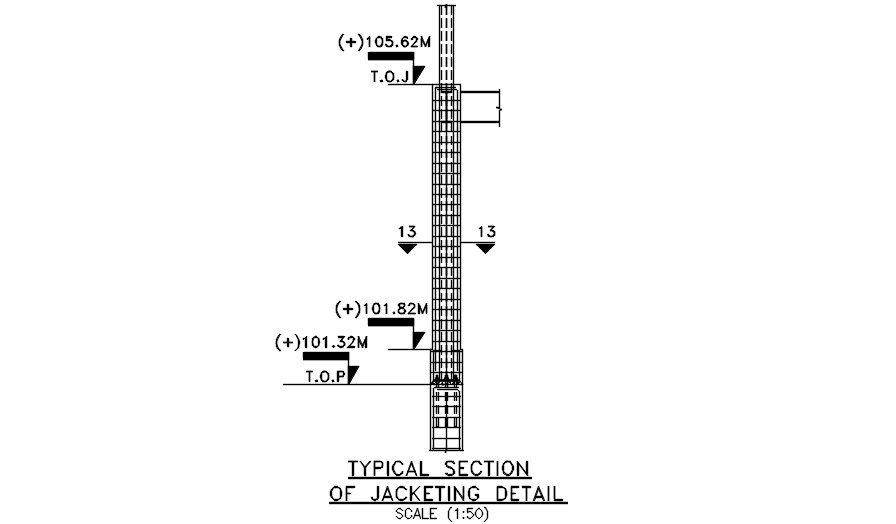 Jacketing detail drawing. Download cad DWG file | CADBULL