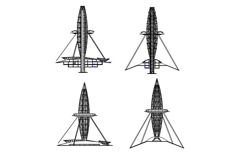 Jet Plane Design AutoCAD Block Download