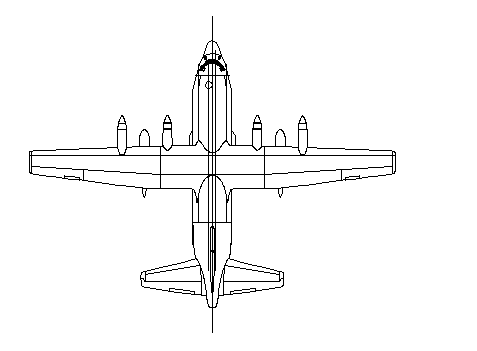 Jet plane 2d view