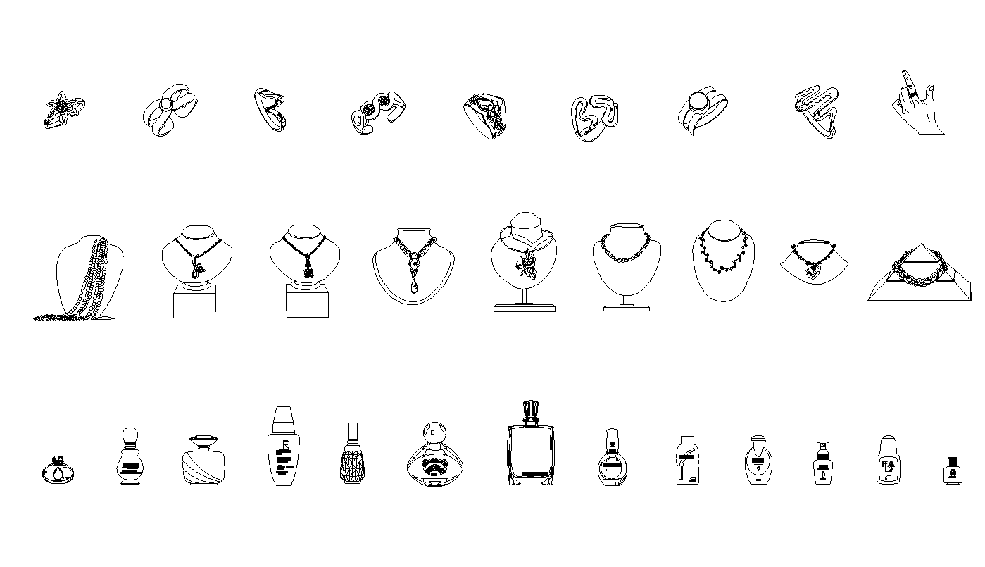 Jewelry plan detail dwg.