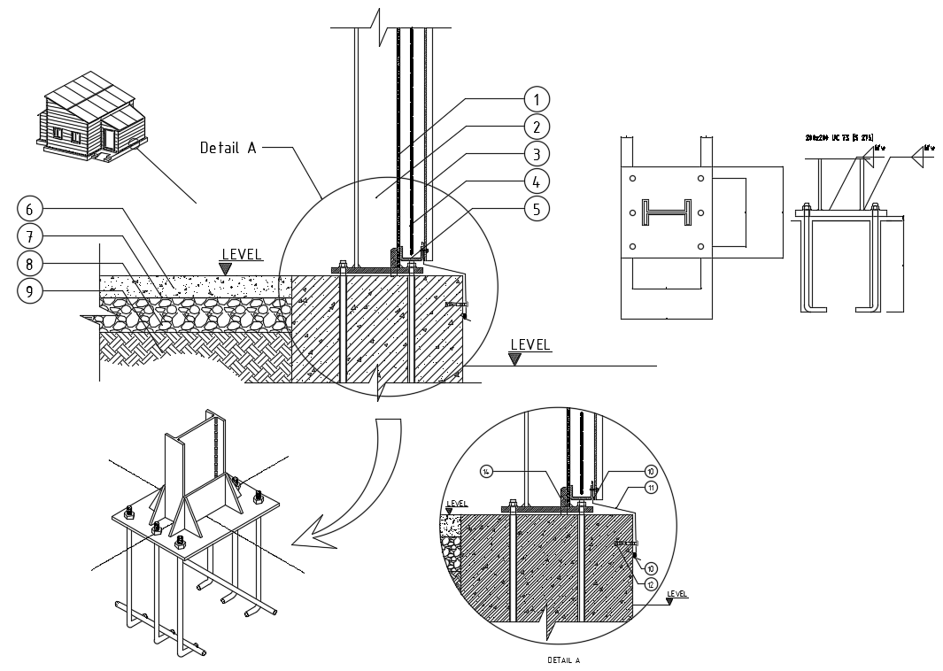 Joinery detail cad drawing is given in this cad file. Download this cad file now.