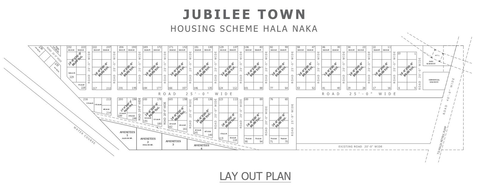 Jubilee town housing scheme haka naka detail dwg autocad drawing .
