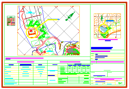 Key plan location layout of Residence, university dining room design drawing