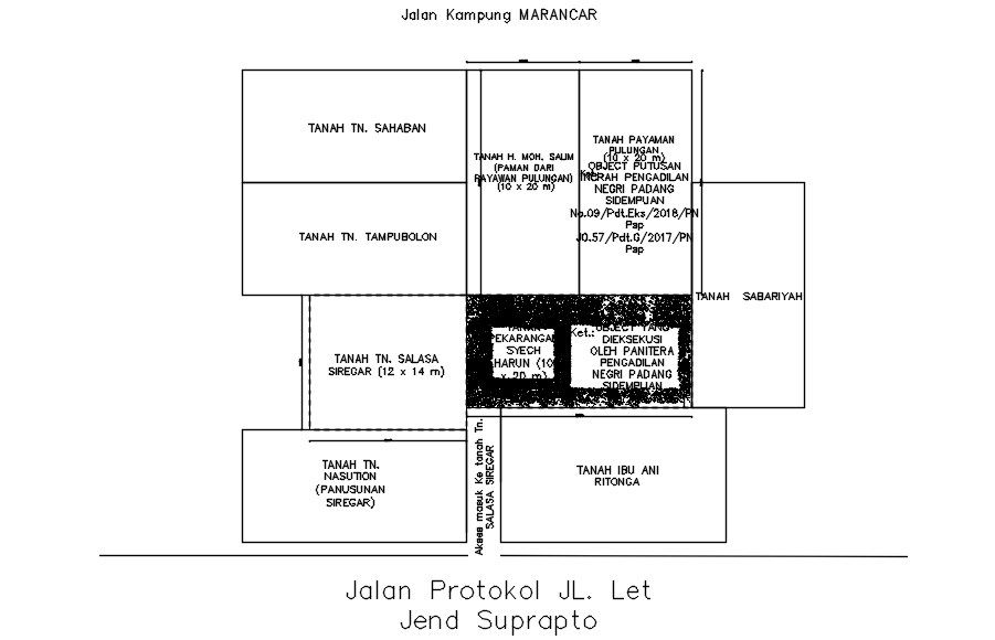 Key map of village in AutoCAD 2D drawing, CAD file, dwg file