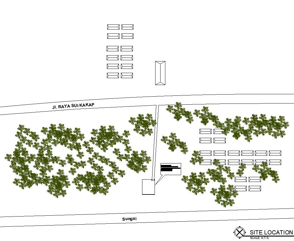 Key plan for site location in detail AutoCAD drawing