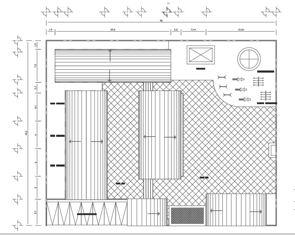 Kinder garden landscaping details dwg file