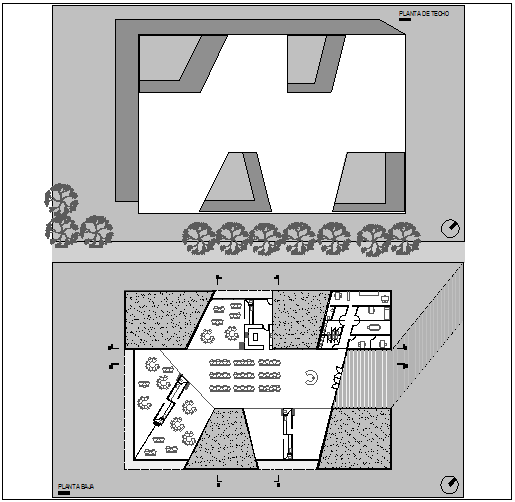 Kinder garden of school landscaping details dwg file