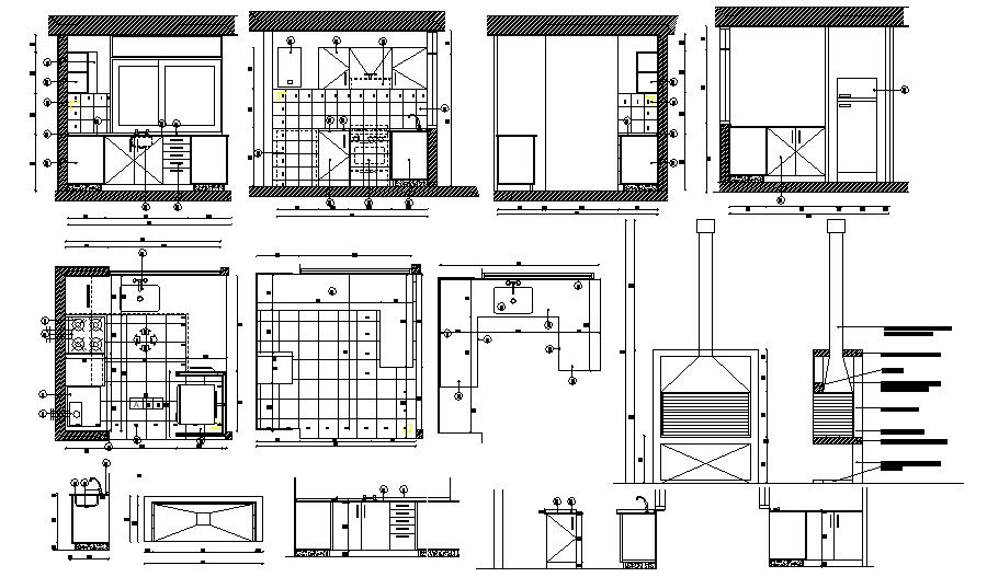 Kitchen Design 2d Plan
